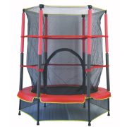 Capetan® Kiddy Jump 140 cm Trampolin mit Sicherheitsnetz und unterem Rahmensicherheitsnetz