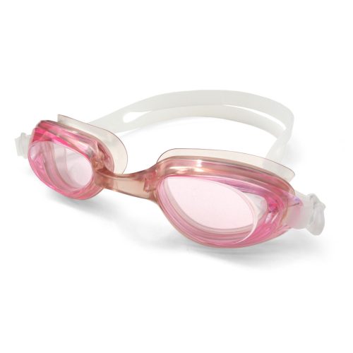 Golfinho Schwimmbrille für Kinder mit Silikonband – durchsichtige Linsen mit leichter rosa Färbung