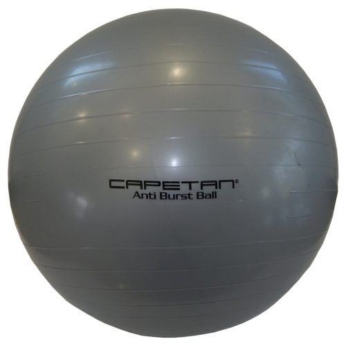 Capetan® Classic 65 cm Durchm. Gymnastikball in silberner Farbe – Fitnessball