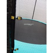 Capetan® Selector 366 cm Durchm. durch zusätzliche das Gestell befestigende T-Elemente verstärktes Trampolin mit extra hohem Sicherheitsnetz – premium Gartentrampolin mit dicker Federabdeckung