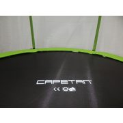 Capetan® Selector Lime 397 cm Trampolin mit 180 kg Belastbarkeit, mit langen Netzstangen, mit befestigenden T-Elementen zusätzlich verstärktes Rahmengestell, mit extra hohem Sicherheitsnetz – premium Gartentrampolin mit dicker Federabdeckung, mit ei