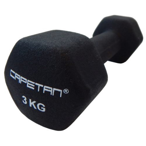 Capetan® Professional Line 2x3 kg ein Paar Einhandhanteln aus Stahl mit Neoprenüberzug