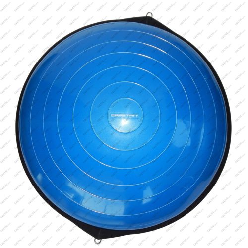 Capetan® 60 cm Durchm. Trainer zu "BOSU" gearteten Übungen: hohe Balance Halbkugel mit elastischen Bändern und Handgriffen, mit Luftpumpe – Balance-Trainer – Balance-Ball – Gleichgewichtstrainer